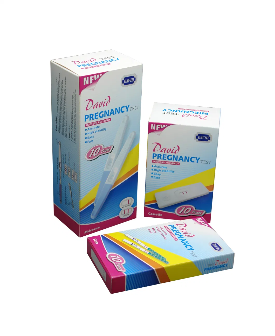 Ce Fda/510k Mdsap Approval David Oem Medical Supply David One Step Rapid Pregnancy Test