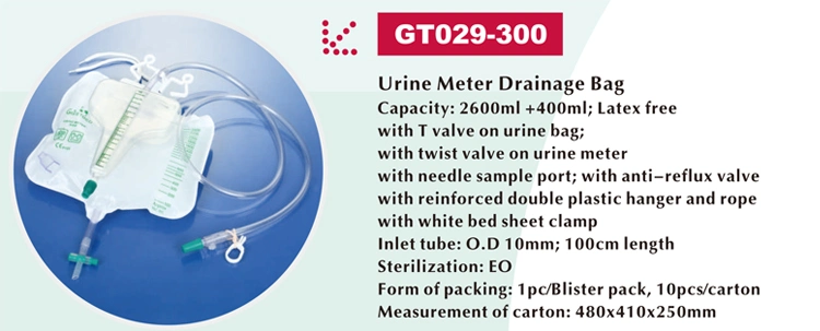 2000ml Economic Luxury Urinary Drainage Bag Urine Collector Bag Disposable Urine Bag