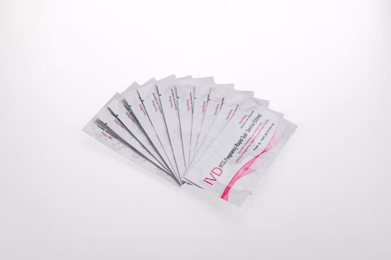 OEM-Service verfügbar Singclean One Step HCG Schwangerschafts-Schnelltestkit (Streifen, Kassette, Mittelstrahl)