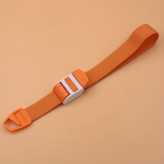 Medizinisches Einweg-Blutentnahme-Clip-Tourniquet mit latexfreier Schnalle und Schnellverschluss