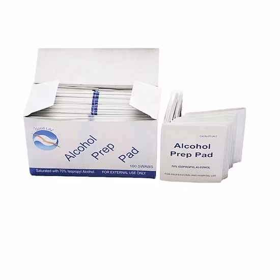 Einweg-Alkoholtupfer/Alkoholvorbereitungspad/Alkoholpad 70 % Isopropyl