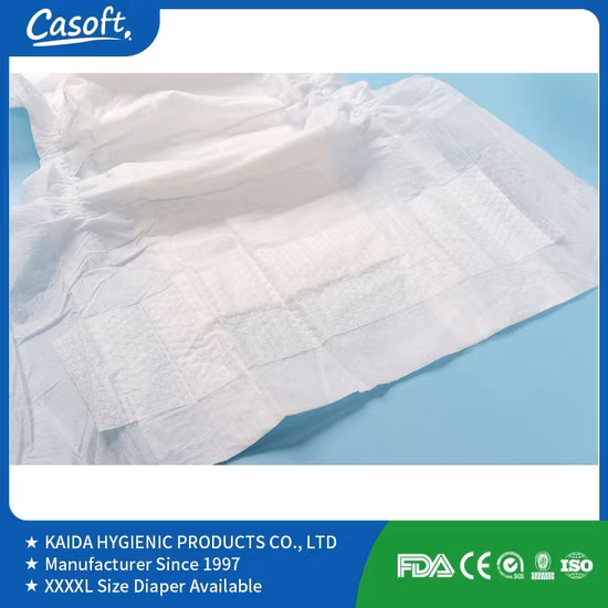 Kostenlose Muster von Casoft Unisex-Einwegwindeln für Erwachsene mit Laschen, Inkontinenz-Erwachsenenwindel mit mäßiger Saugfähigkeit für Russland/USA/Australien/Brasilien