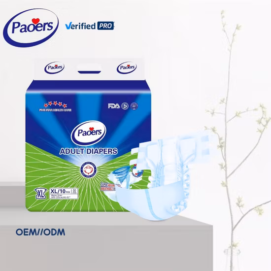 Günstiger Preis, kostenlose Probe, hochabsorbierende PE-Rückenfolie, Einwegwindel für Erwachsene aus China